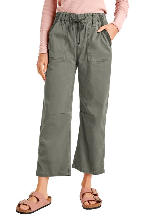 Shop Splendid Gianna Crop Drawstring Pants In Soft Vob