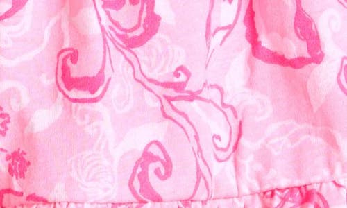 Shop Lilly Pulitzer ® Charlize Floral Tiered Cotton Dress & Bloomers In Conch Shell Pink Flamingle