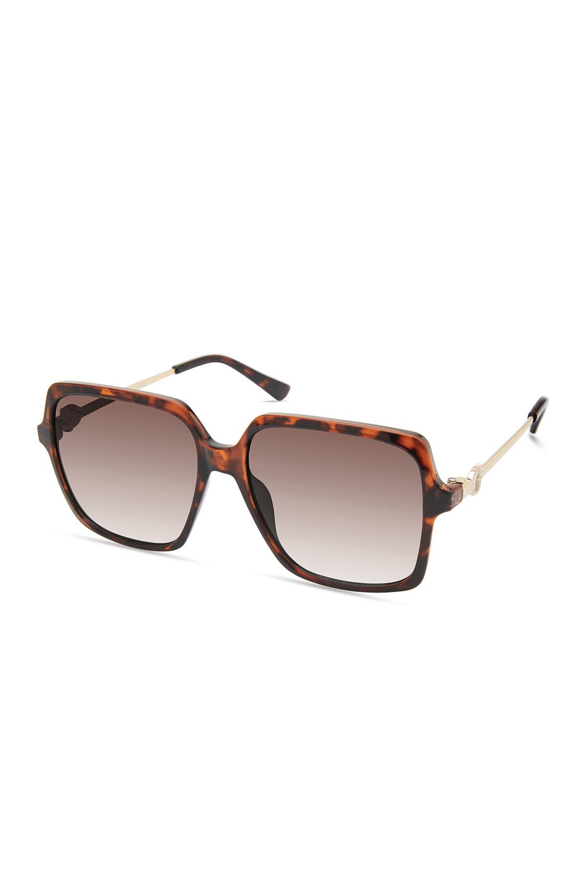 Guess 56mm Square Sunglasses In Dhav/brng