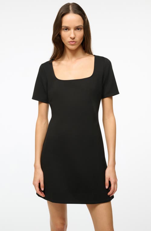 Shop Staud Stern Minidress In Black