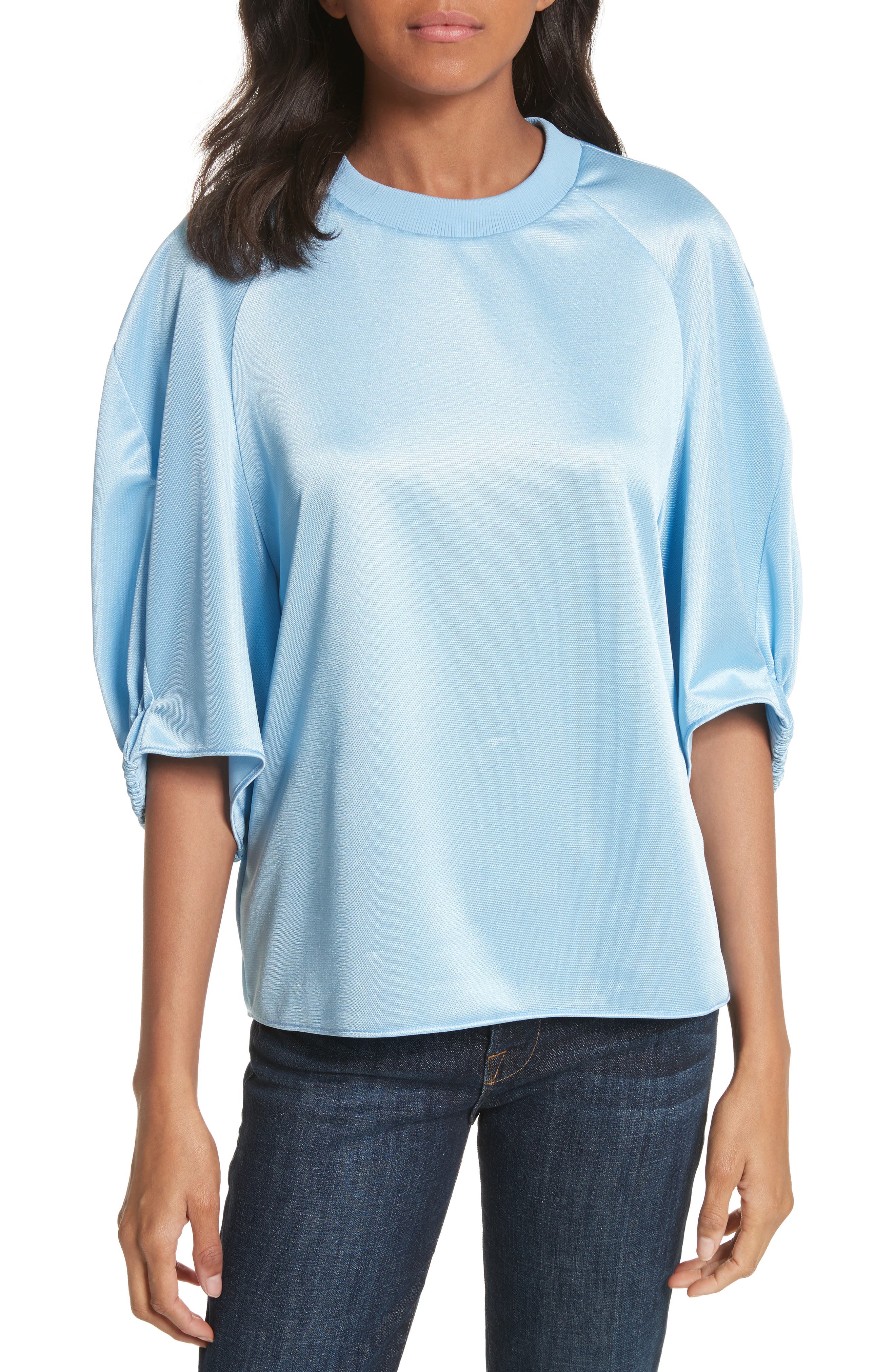 tibi draped top