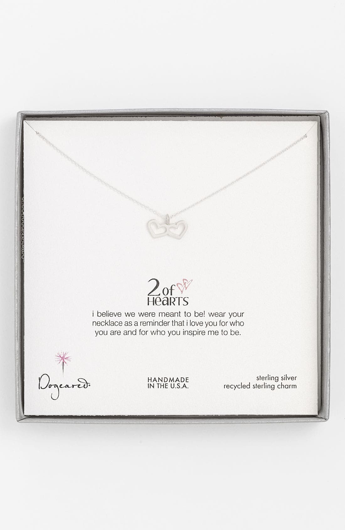 Dogeared Double Heart Pendant Necklace Nordstrom