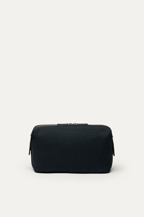 Want Les Essentiels De La Vie Want Les Essentiels Kenyatta Organic Cotton Canvas Toiletry Bag In Navy