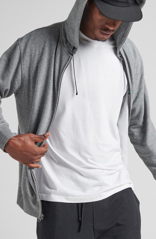 Shop Stance Shelter Zip-up Hoodie In Grey Heather