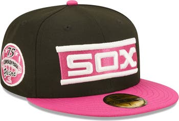 Men's New Era Black/Pink Los Angeles Dodgers 1981 World Series Champions Passion 59FIFTY Fitted Hat