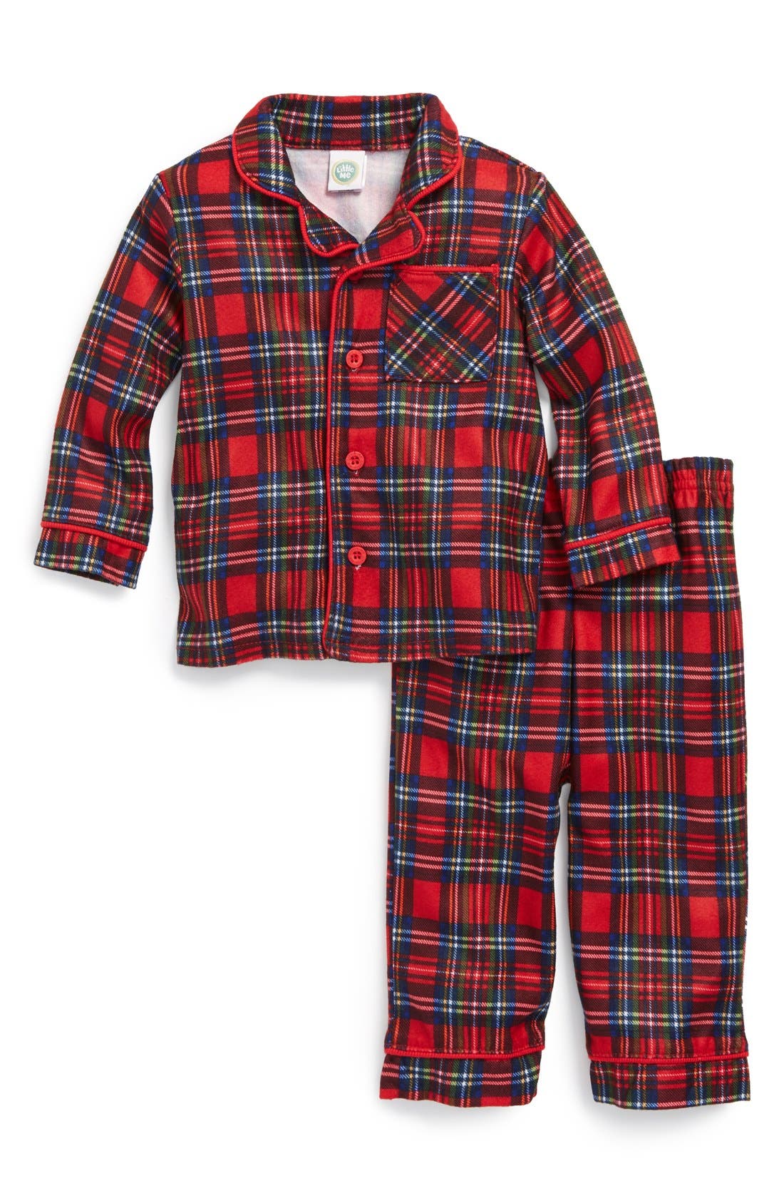 Little Me 'Christmas Plaid' TwoPiece Pajamas (Baby Boys) Nordstrom