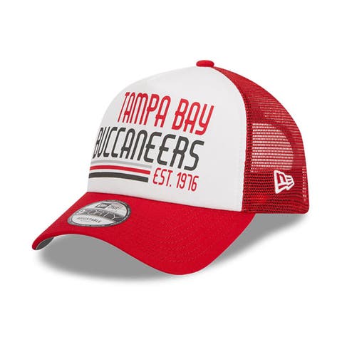 47 Brand White Tampa Bay Buccaneers Hitch Stars And Stripes Trucker  Adjustable Hat for Men