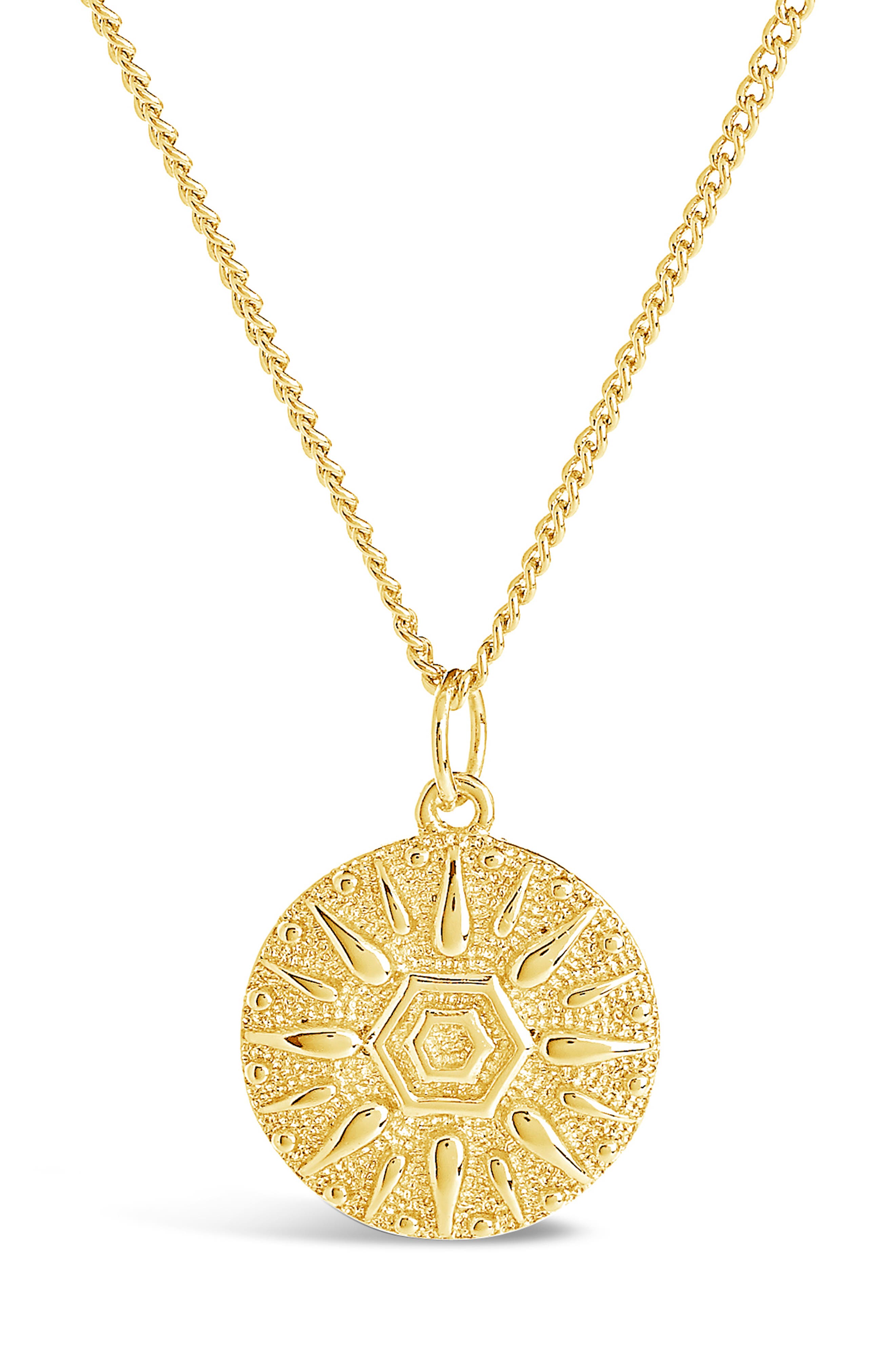 sun disc necklace