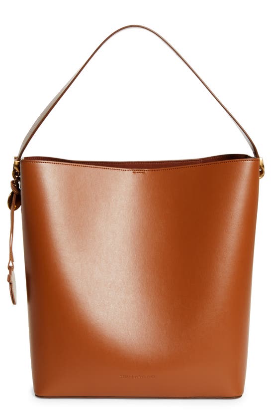 Stella Mccartney Frayme Faux-leather Tote Bag In Tan