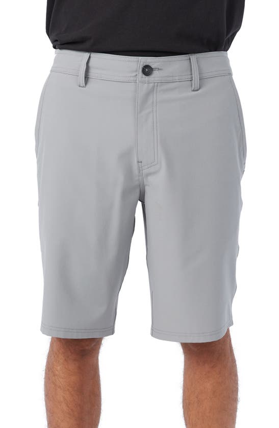 O'neill Reserve Heather Hybrid Water Resistant Swim Shorts In Light Grey