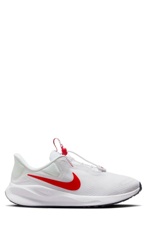 Shop Nike Revolution 7 Road Running Shoe In White/red/navy
