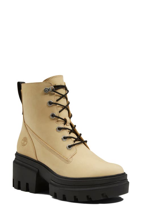 Timberland Everleigh Bootie Light Yellow Nubuck at Nordstrom,