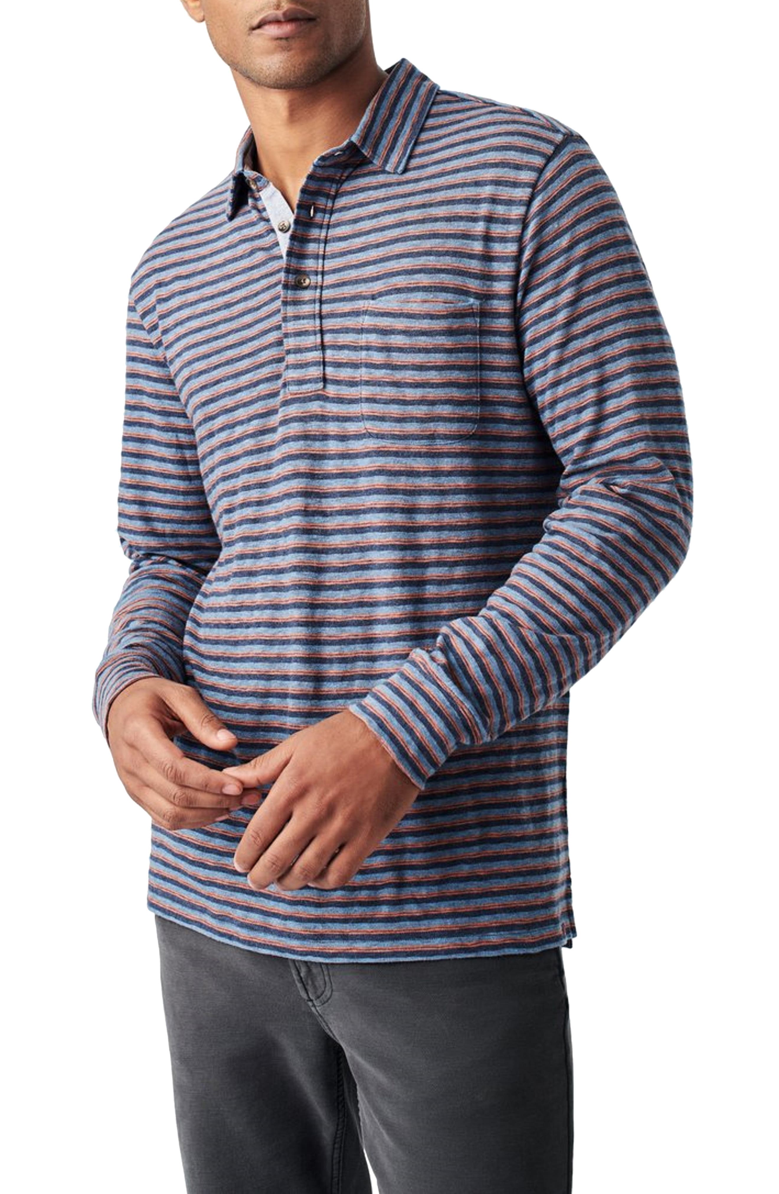 faherty long sleeve polo