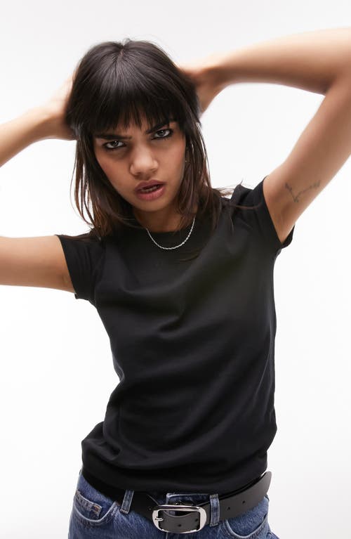 Shop Topshop Everyday Cotton T-shirt In Black