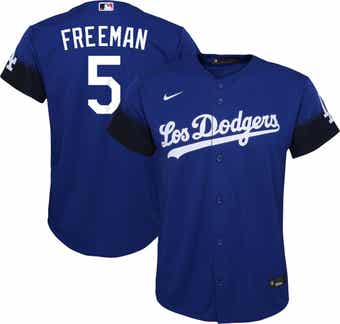 Los Angeles Dodgers Freddie Freeman 5 Alternate Royal 2022-23 All