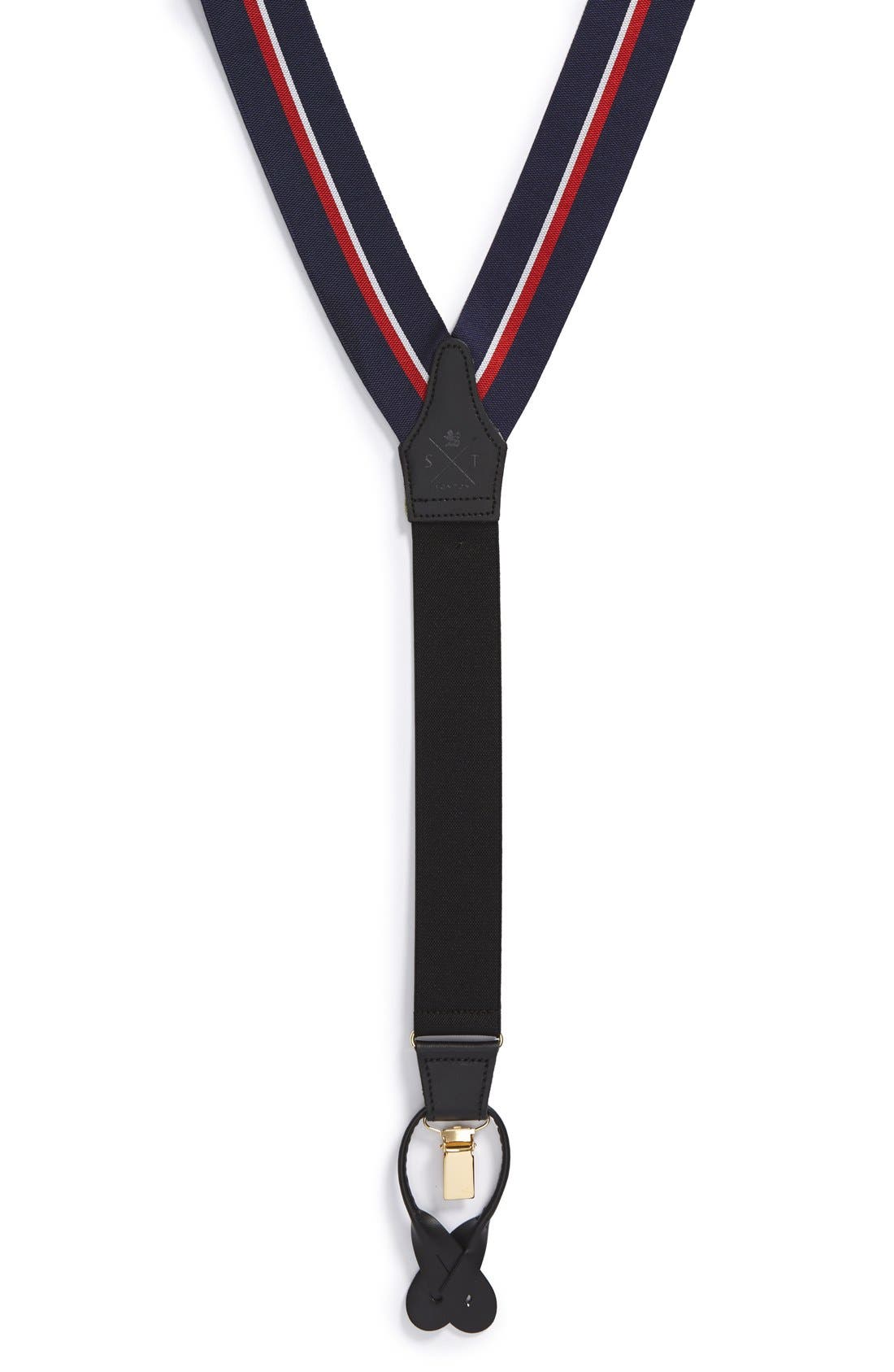 Smart Turnout London 'Royal Navy' Stripe Suspenders Nordstrom