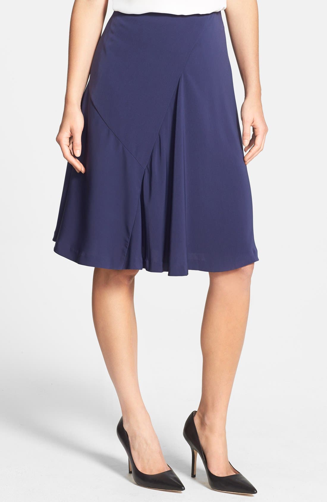 DKNYC Asymmetric Seam Woven Flared Skirt Nordstrom