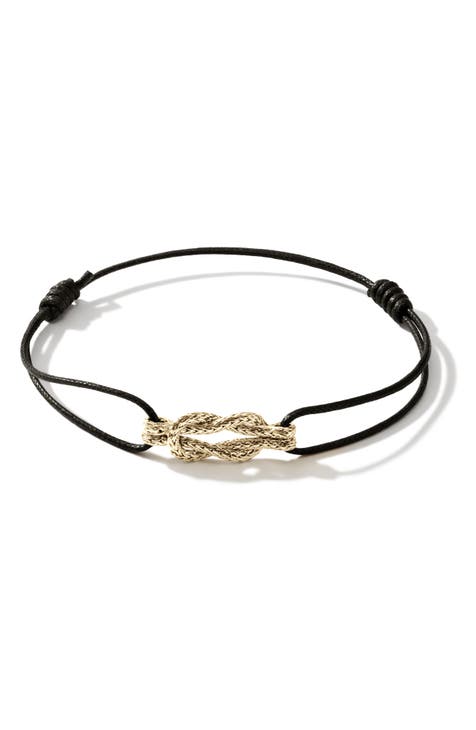 Love Knot 18K Gold Cord Bracelet