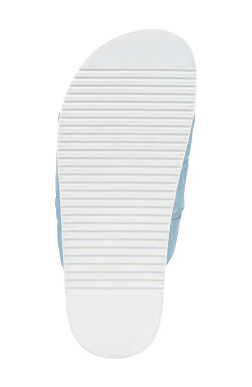 Steve Madden Schmona Slide Sandal In Blue Leather