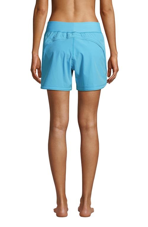 LANDS' END LANDS' END CURVY FIT 5" QUICK DRY BOARD SHORTS SWIM SHORTS WITH PANTY