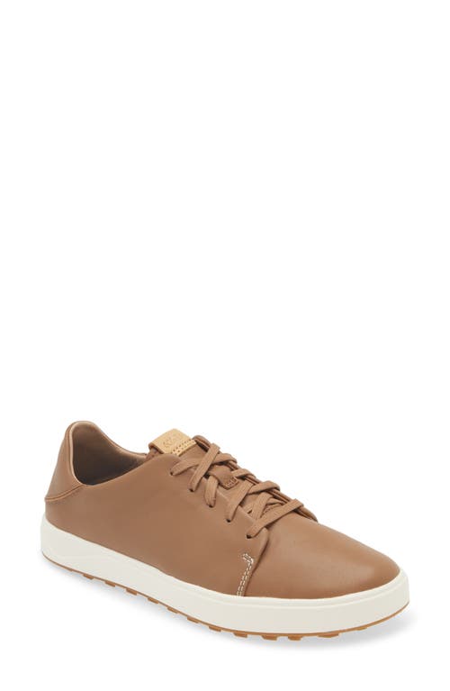 Olukai Wailea Waterproof Spikeless Golf Shoe In Tan/tan