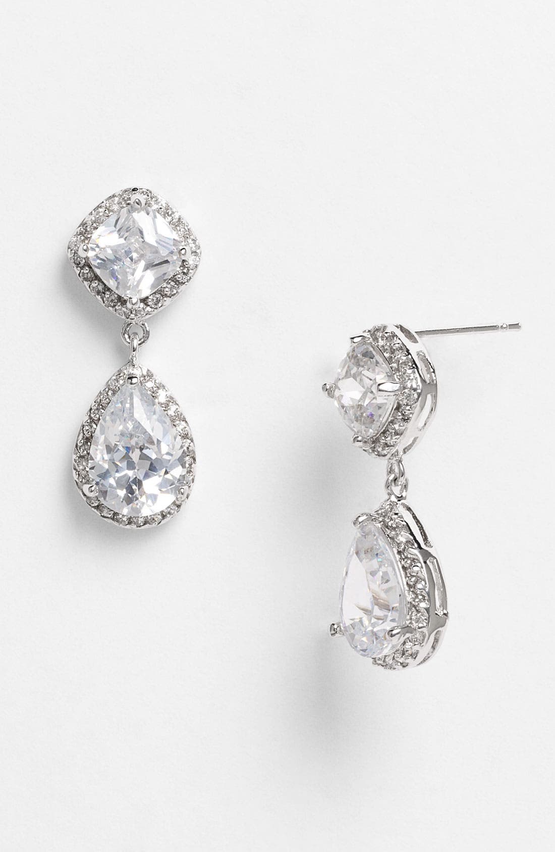 womens diamond drop earrings