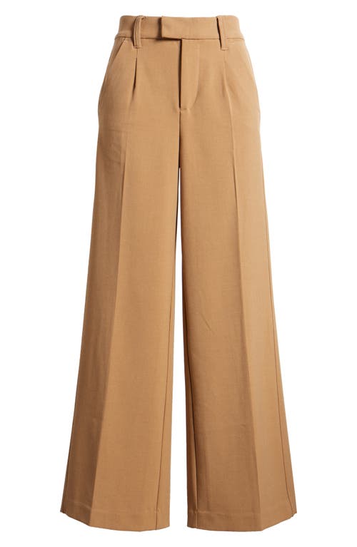 Shop Wit & Wisdom 'ab'solution Skyrise Wide Leg Pants In Butter Toffee