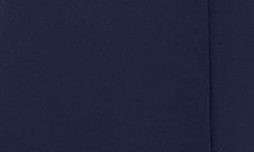 London Times Button Tab Fit & Flare Dress In Navy Blazer