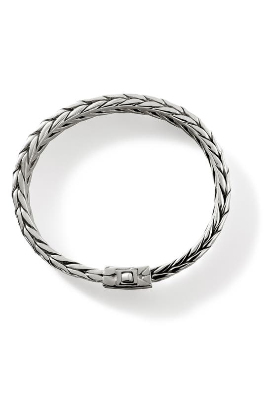 Shop John Hardy Hammered Chain Bracelet In Silver