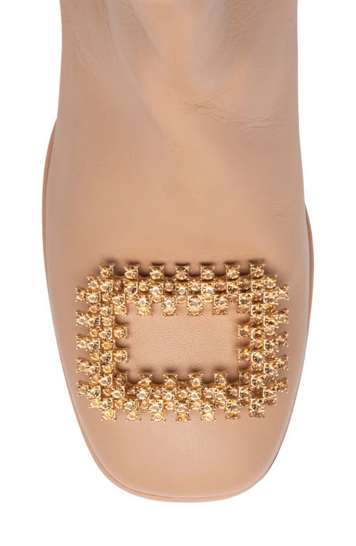 Beautiisoles Scarlet Platform Bootie In Beige