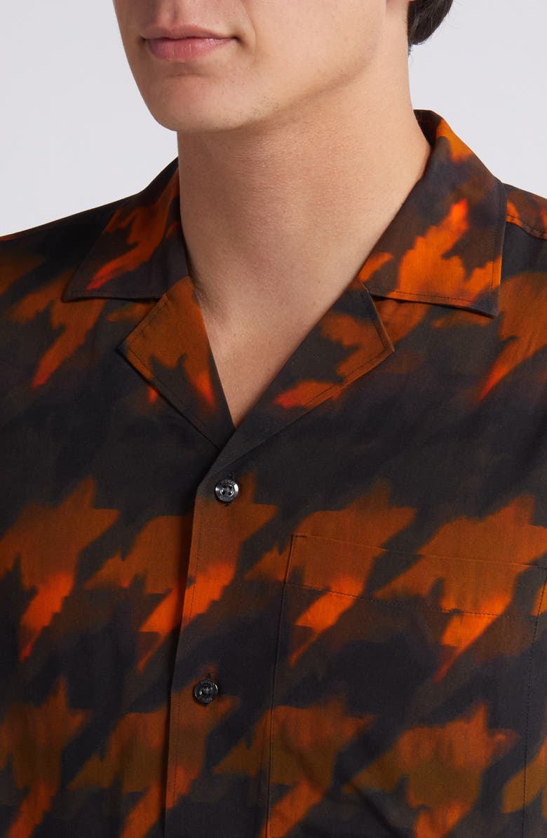 HUGO Ellino Camp Shirt, Alternate, color, Open Orange