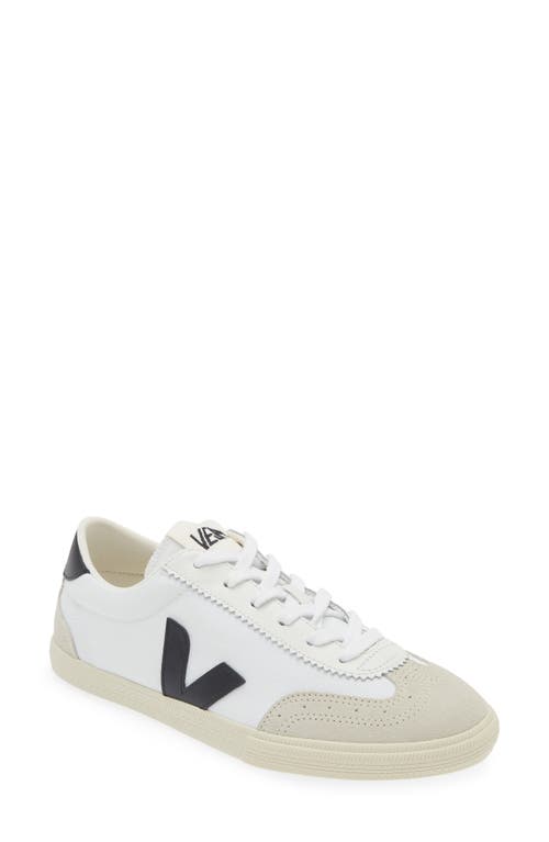 Veja Volley Canvas Sneaker In White/black