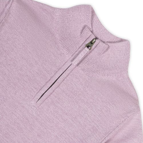 Shop Hope & Henry Baby Boys' Organic Fine Gauge Half Zip Sweater, Infant In Lavender Marl