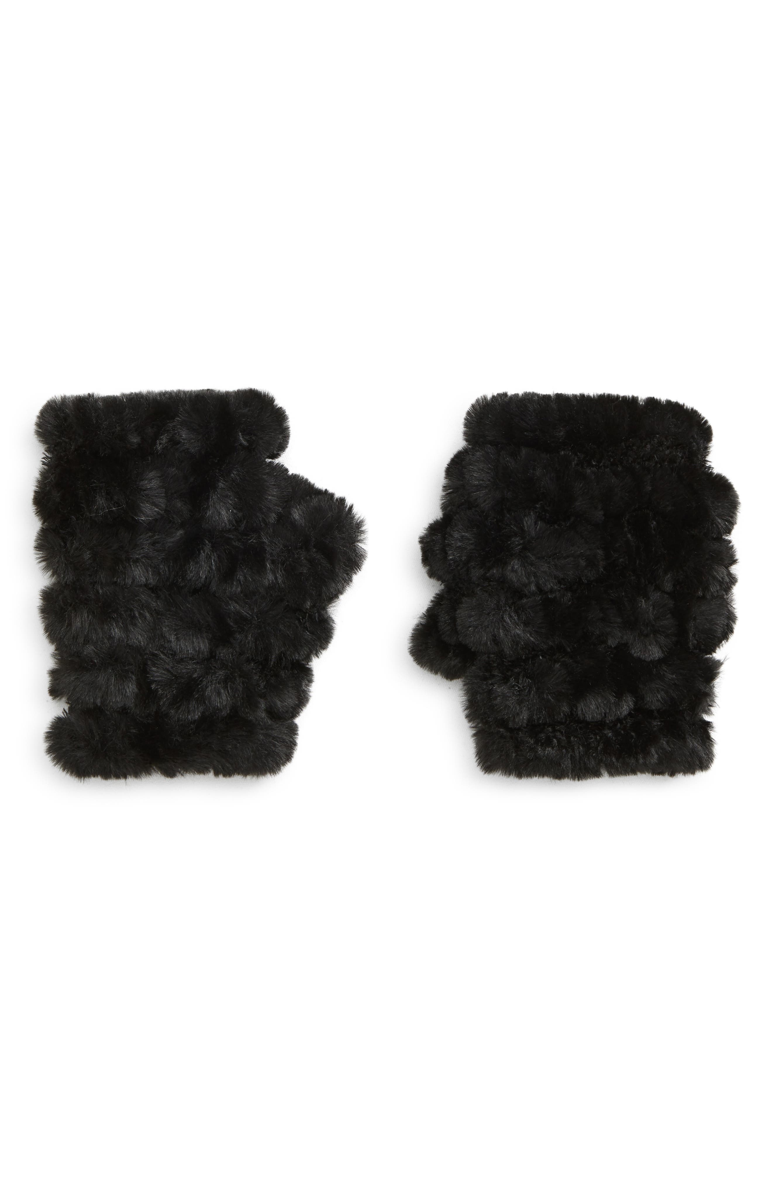 jocelyn faux fur mittens