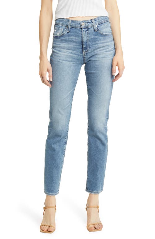 AG Mari High Waist Slim Straight Leg Jeans in Impact at Nordstrom, Size 25Regular