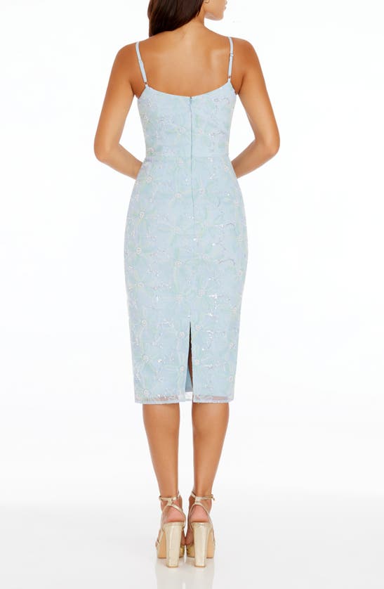 DRESS THE POPULATION DRESS THE POPULATION BLAKELY EMEBELLISHED COCKTAIL SHEATH DRESS