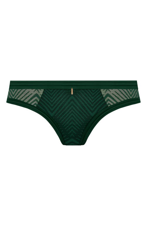 Freya Tailored Brazilian Briefs in Deep Emerald 