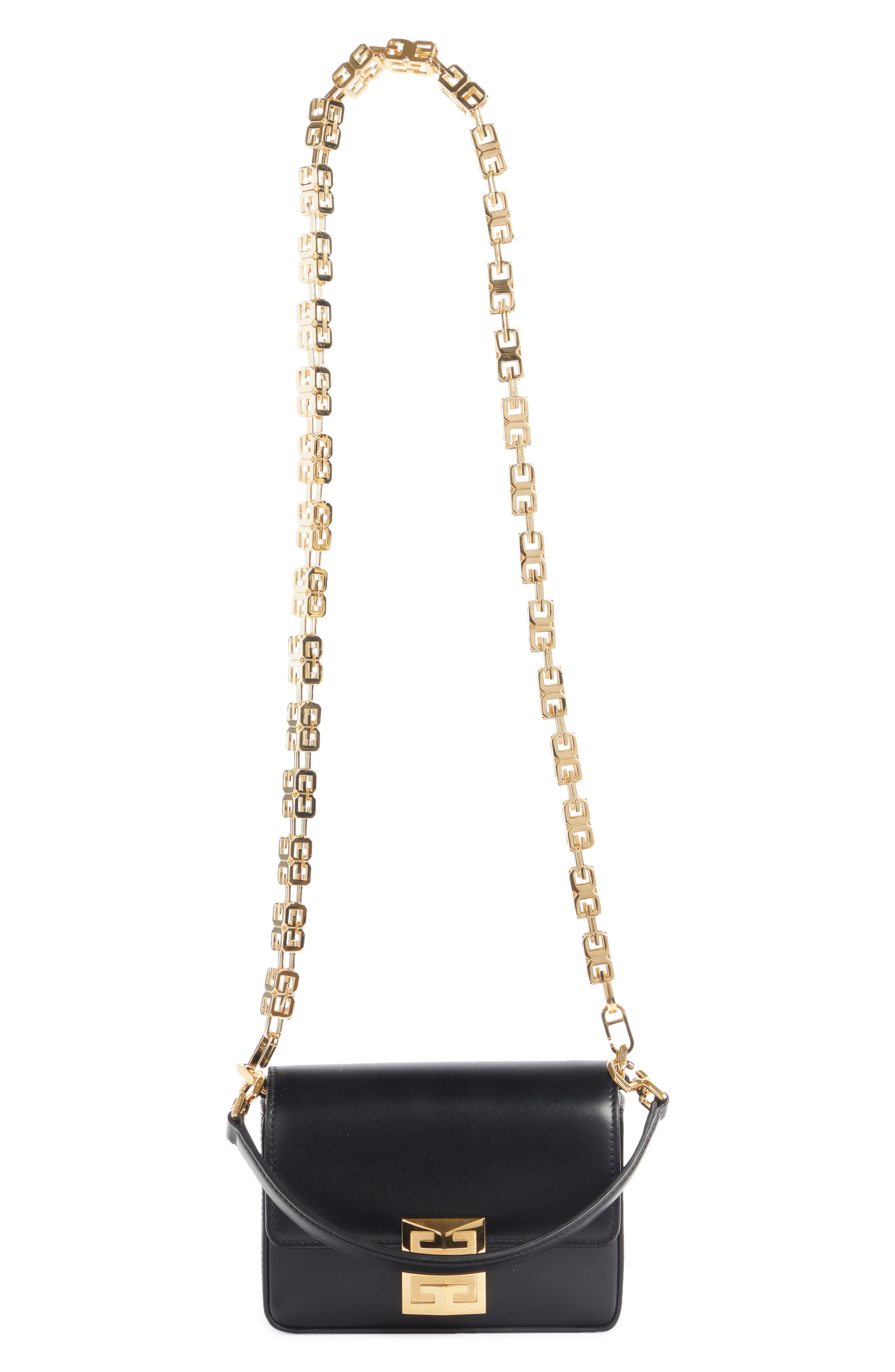 Givenchy Small G-Cube Chain Leather Crossbody Bag in 601-Dark Red at Nordstrom