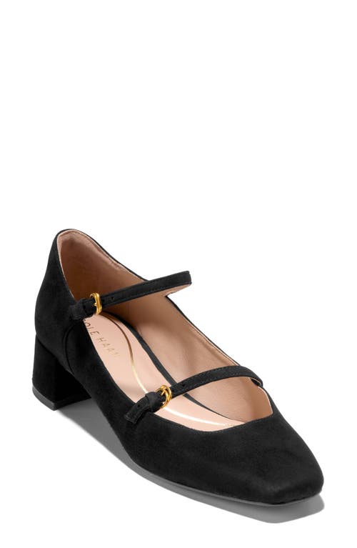 Cole Haan Paxton Mary Jane Pump in Black Suede 