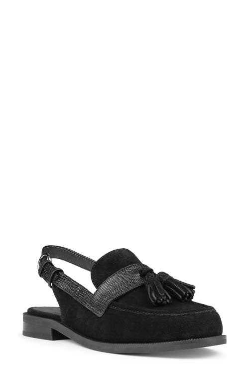 Shop Nydj Audrina Slingback Tassel Loafer In Black