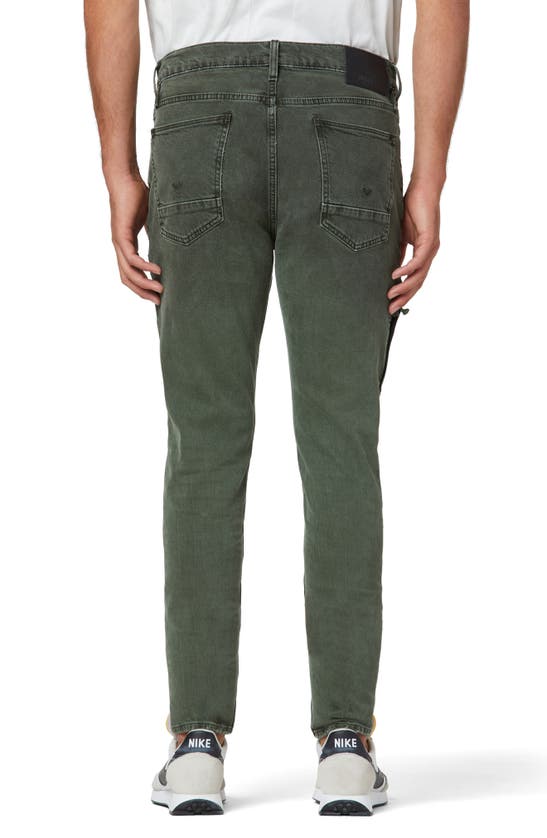 Shop Hudson Zack Side Zip Skinny Jeans In Stained Army