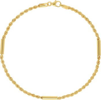 Bony Levy 14K Gold Florentine Bar Bracelet