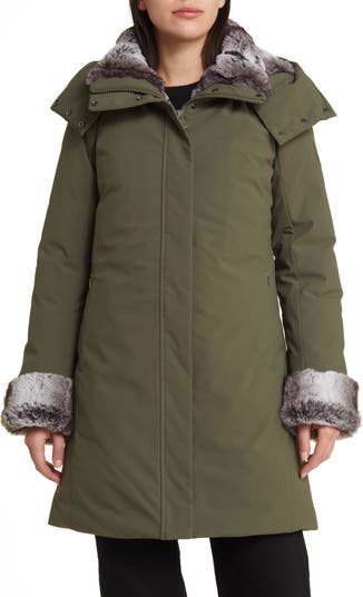 Save The Duck Samantha Hooded Parka with Faux Fur Lining