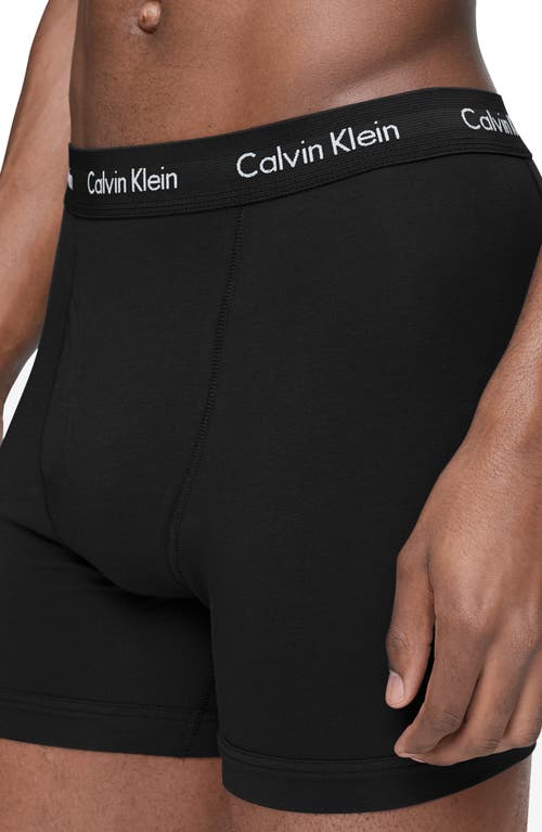 Shop Calvin Klein 5-pack Boxer Briefs In 6h0 Black/black