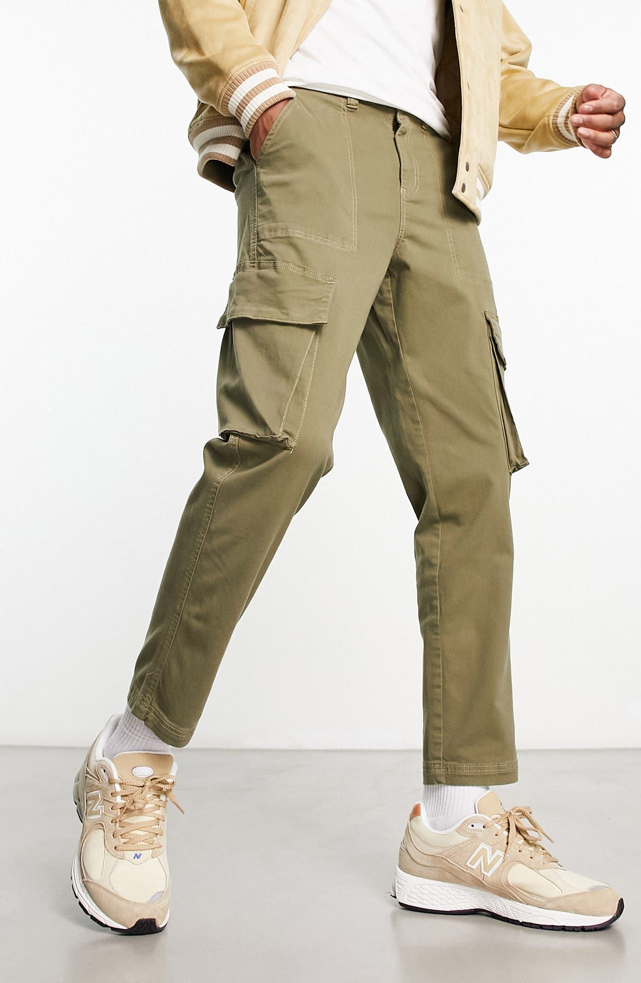 ASOS DESIGN Tapered Cargo Trousers Nordstrom