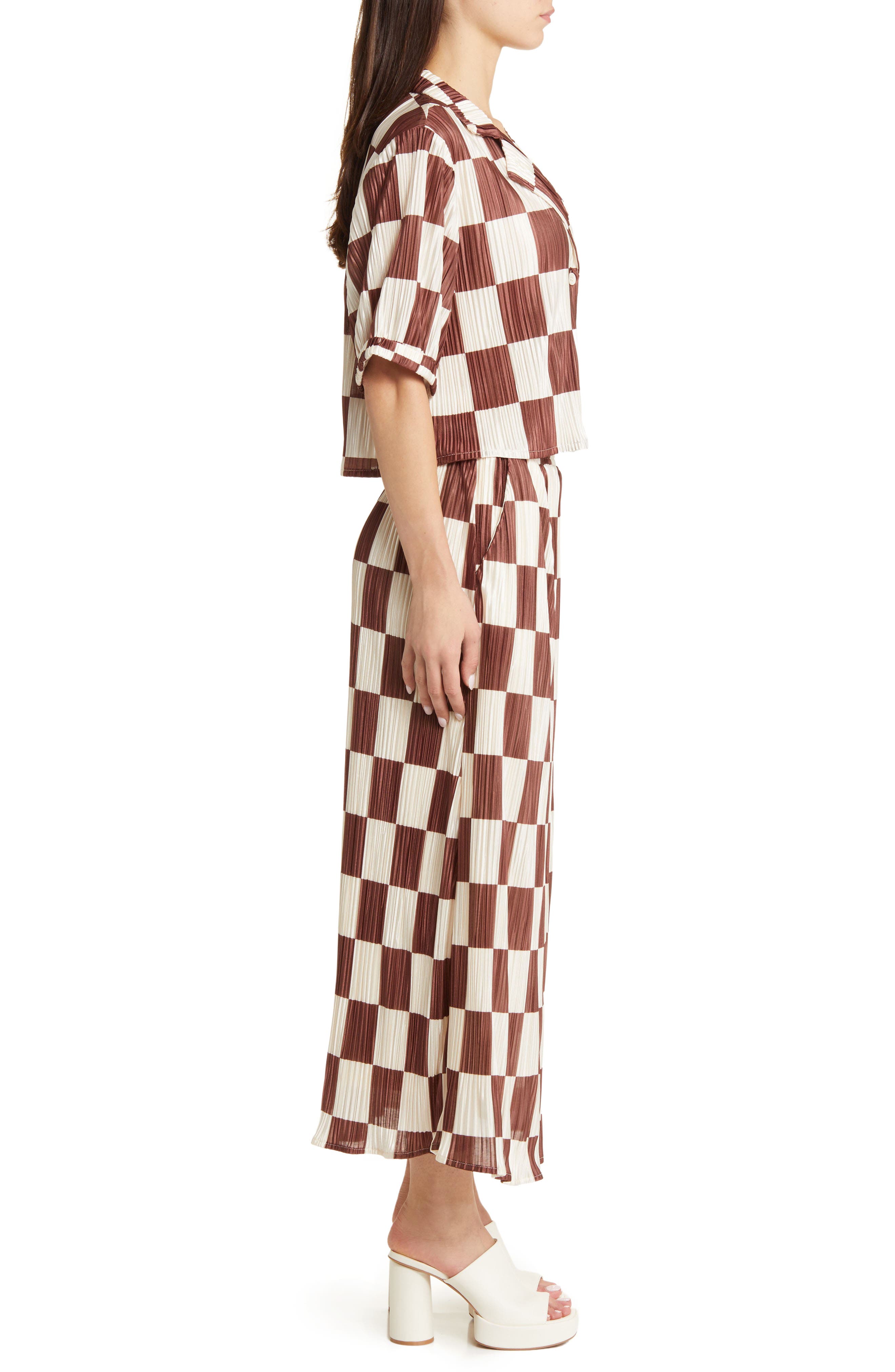 Dressed in Lala Est La Vie Plissé Top & Skirt Set Nordstrom