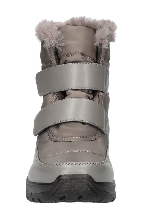 Shop Easy Street Polar Waterproof Faux Fur Boot In Grey