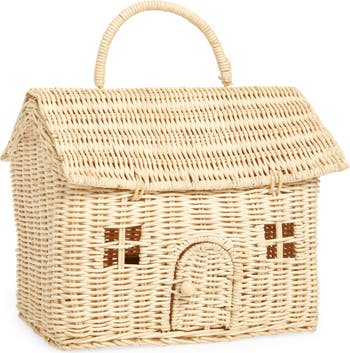 Rattan Basket Bag, Cute Acorn Shaped Multifunctional Kids Rattan Storage  Basket Hand Woven For Home 