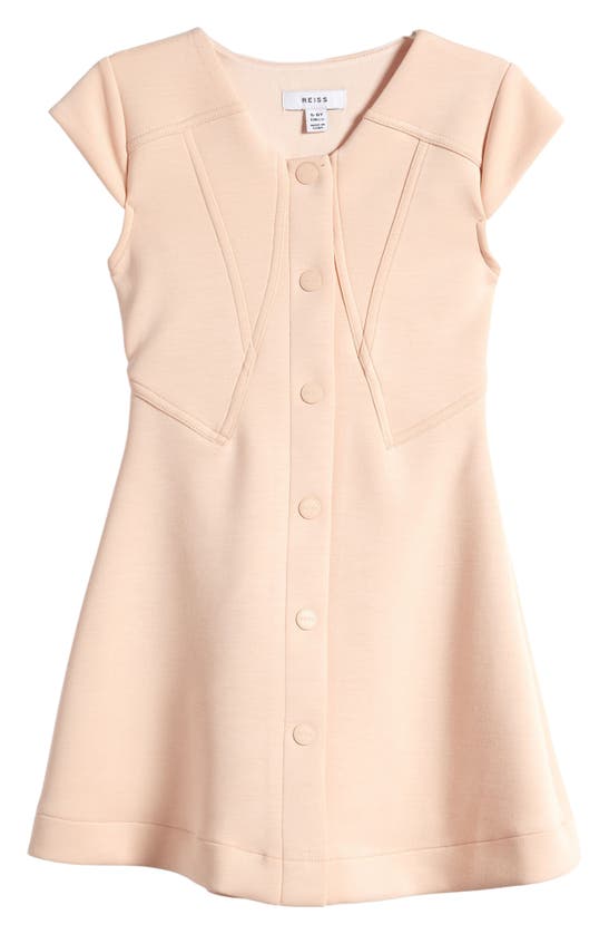 Shop Reiss Kids' Clover Jr. A-line Dress In Pink