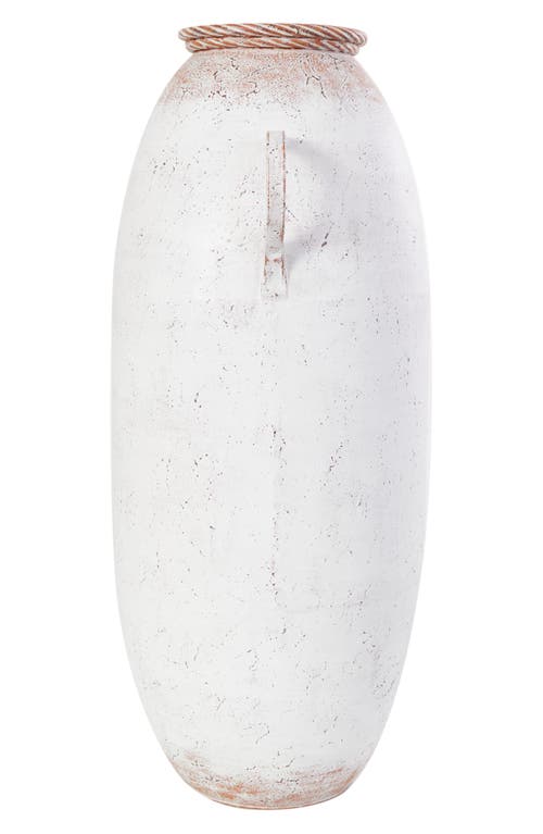 Ginger Birch Studio Metal Vase In White